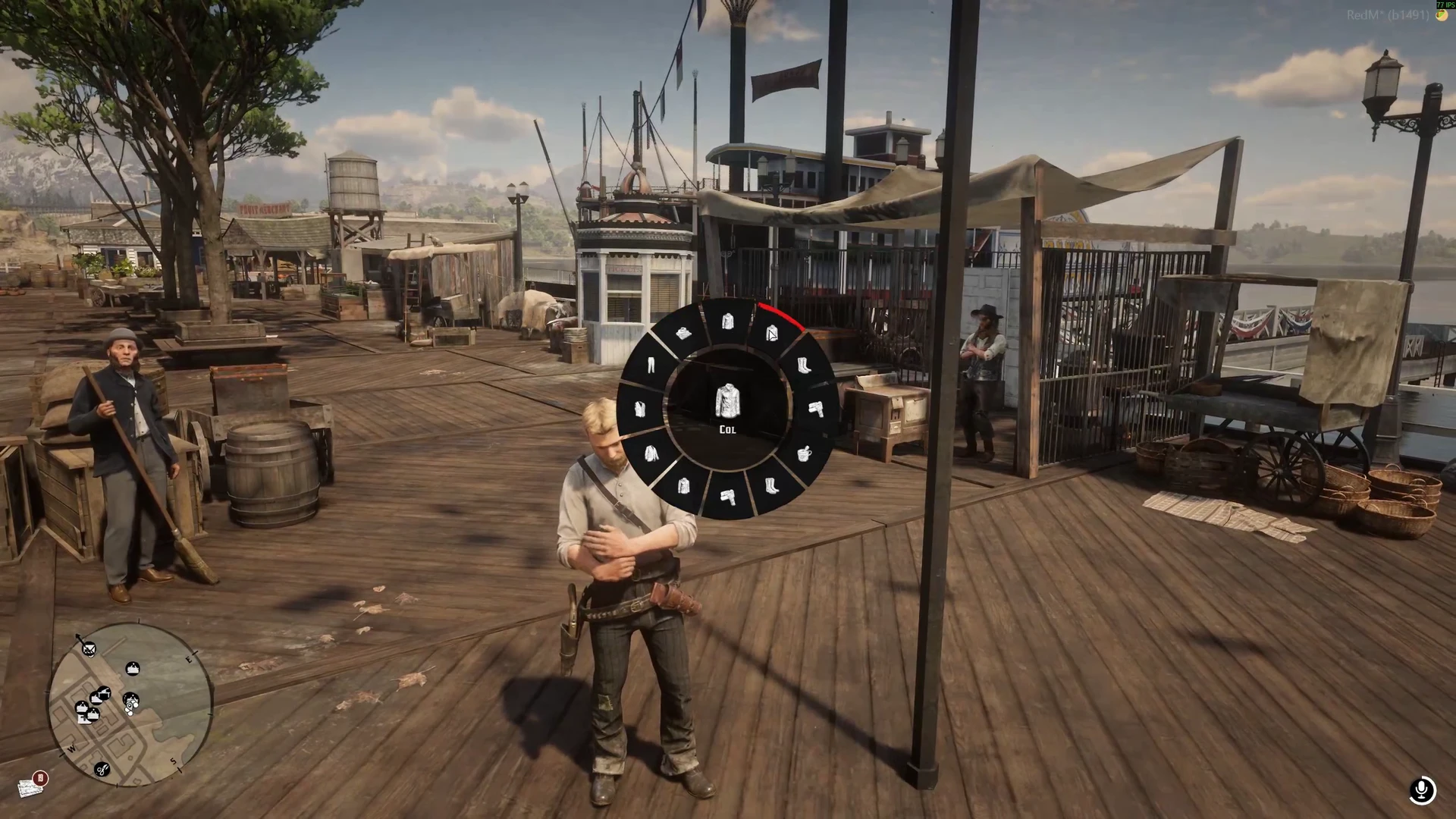 The collar action highlighted in a real clothing-wheel recording