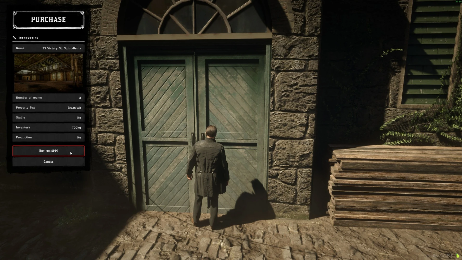 An instance offer displayed at its exterior entrance